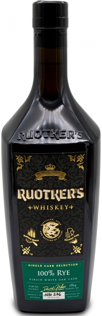 Ruotker´s Whiskey, 100% Rye (Roggen), Gölles NV