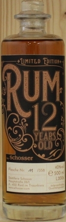Schosser Rum 12years, Schosser 