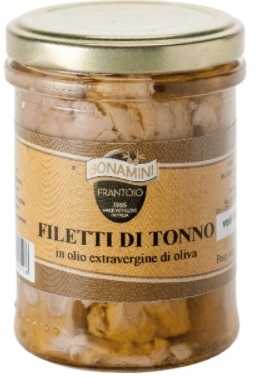 Filetti di tonno (Thunfischfilets) in nativem Olivenöl, 200gr, Bonamini 